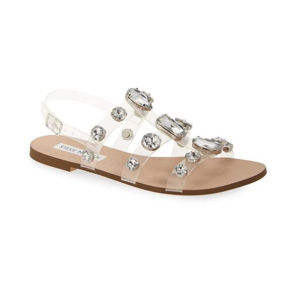Steve Madden Dallace Jewel Embellished Slingback Sandal Size 9 - Picture 1 of 3